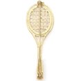 thumbnail image 2 of Vintage Crystal Rhinestone Brooch Pin (Tennis Racket), 2 of 2
