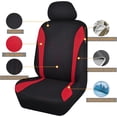 thumbnail image 2 of Car Seat Covers Front Seats and Rear Bench Air Mesh Fabric Rear Bench Split Polyester Easy Installation SUV CAR Woman Lady Femal ( Mint Full Set), 2 of 9