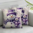 LHONGY Christmas santa snowman throw pillow covers Christmas tree balls