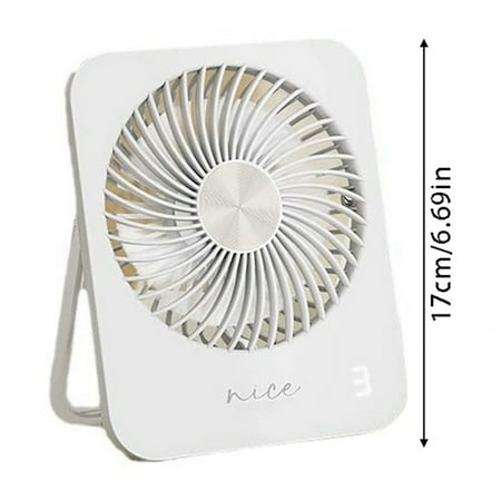 

Desktop Fan Battery Rechargeable Fan 180° Foldable Portable Personal Fan 3 Speed Adjustable Long Battery Life Suitable For Home Office Outdoor Travel