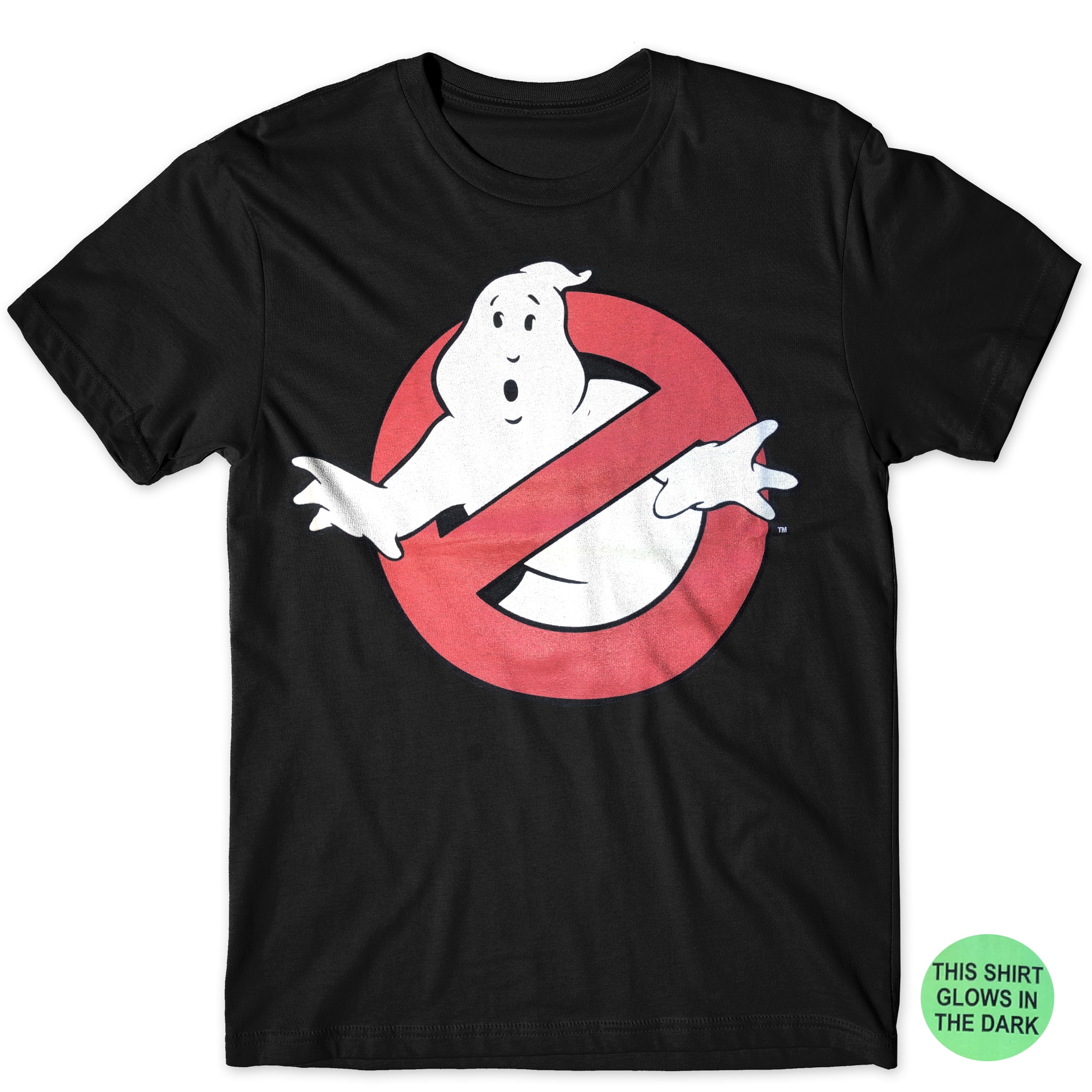 Glow in the Dark Black Ghostbusters T-shirt Large - Walmart.com