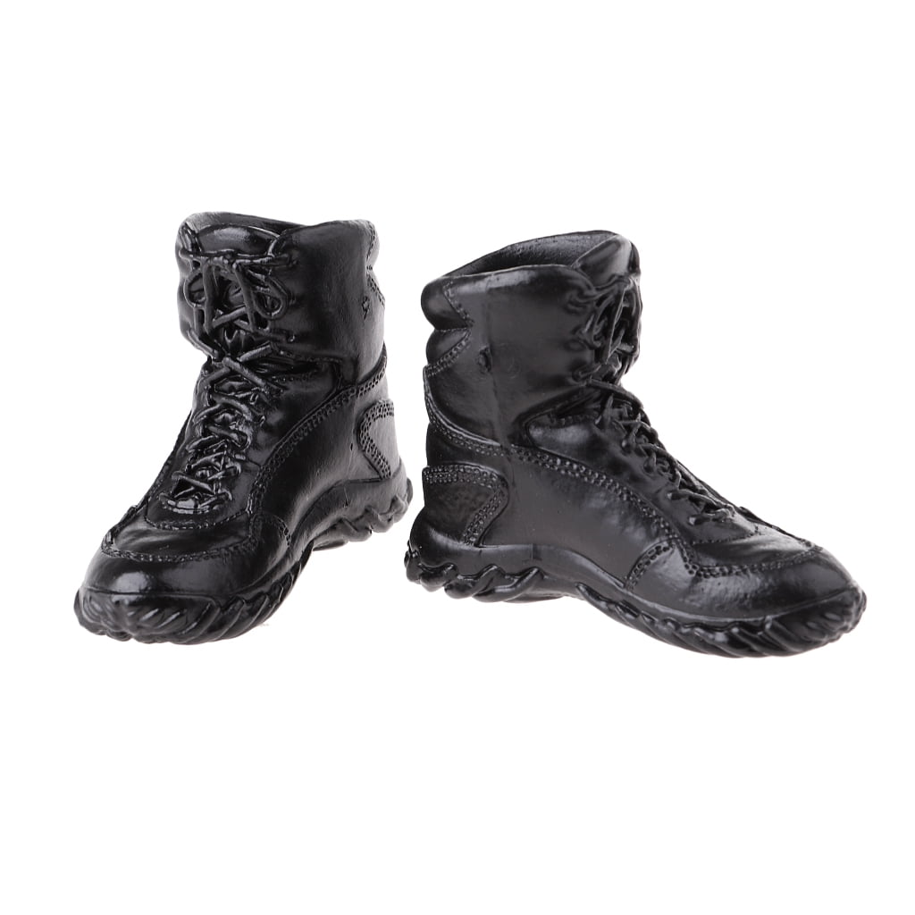 1/6 Male Soldier Lace Up Boots Shoes for 12inch Dragon Action Figure Doll #C 
