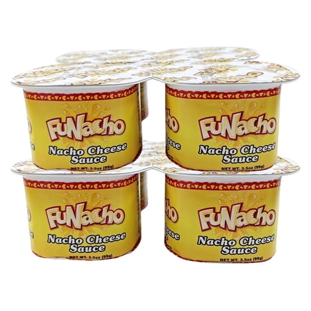 FUNacho Nacho Cheese Sauce Cup Snack Pack 3.5 oz. 8 Count