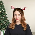 thumbnail image 2 of WEGFTDUOP Christmas Red Deer Antlers Headband For Girls And Children Cute Hair Accessories Forest Deer Headband Accessories Adult Hair Accessories, 2 of 3