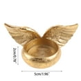 thumbnail image 4 of Qisuw Angel Wings Candle Holder Resin Statue Home Decoration Prayer Candlestick Gifts, 4 of 13