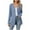 Blue, variant on Dagegui Womens Open Front Cardigans Long Sleeve Knit Button Down Sweaters Fall Casual Cardigan Solid Color Outwear Coats Black S