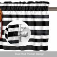 thumbnail image 6 of Hello Basketball Valance Curtain Watercolor Black White Strips Sport Window Valances Rod Pocket Short Curtains Window Treatments for Kitchen Bedroom Bathroom Laundry 60" x 14", 6 of 9