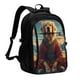 thumbnail image 1 of Fotbe Meditating Golden Retriever Mochila con Estampado y Puerto USB para Hombre y Mujer, Mochila Antirrobo, Mochila de Viaje, Mochila Escolar, Mochila Universitaria, 1 of 7