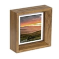 thumbnail image 1 of Marco Flotante Uxcell, Marcos de Fotos de Madera de 4x4 Pulgadas para Flores Presionadas, de Pie y Colgando, Madera Natural, 1 of 6