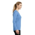 thumbnail image 3 of Sport-Tek Ladies Long Sleeve PosiCharge Competitor V Neck Tee-4XL (Carolina Blue), 3 of 6