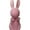 Pink, variant on 17.7" Purple Flocked Easter Bunny Figurine Statue - with Bow Spring Desk Decor, Perfect for Holiday Party Displays & Home Styling