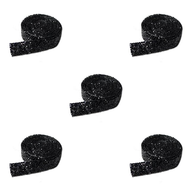 Matsuzay Bling Stickers Fix Decor Beads Adhesivo de fusión en caliente Diseño autoadhesivo Tira de taladro para adorno de automóvil Negro 1 1.5 cm de Type2 NO2 Matsuzay CBP334143