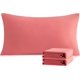 thumbnail image 1 of NTBAY Juego de 2 fundas de almohada estándar, 100% microfibra cepillada de 1800 hilos, súper suaves y acogedoras, resistentes a las arrugas, a la decoloración y a las manchas con cierre de sobre, fund, 1 of 4