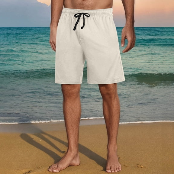 Chbgutlmr Mens Shorts Wide Leg Drawstring Elastic Waist Shorts Casual Loose Summer Comfy Basic Dailywear Shorts