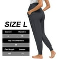 thumbnail image 2 of Women's Maternity Pants Stretchy Lounge Workout Pants Casual Loose Comfy Pregnancy Joggers with Pockets-Dark gray, 2 of 5