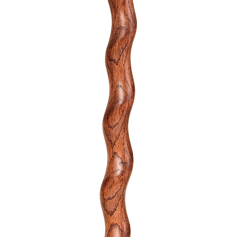 Brazos Rustic Wood Walking Cane, Twisted Hardwood, American Style