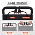 thumbnail image 5 of Accreate Easy Travel Wheelchair - Lightweight Foldable Transport Chair with Handbrake, Removable Armrests, Footrests, Supports 220 lbs, 5 of 6