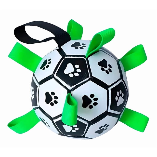 Juguete pelota balón para mascotas con 6 correas de agarre perros