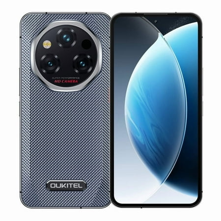 OUKITEL WP210 Rugged Phone 5G 2025, 36GB+512GB, 6.7" FHD+ AMOLED, Android 15, MTK 8200+, 108MP Camera Rugged Smartphone Unlocked, Fingerprint/NFC/OTG, Grey