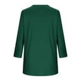 thumbnail image 5 of Tunic Shirts for Womens Maternity 3/4 Sleeve V Neck Long Sleeve Blouses Loose Fit Flowy Pregnancy Tunic Tops, 5 of 6