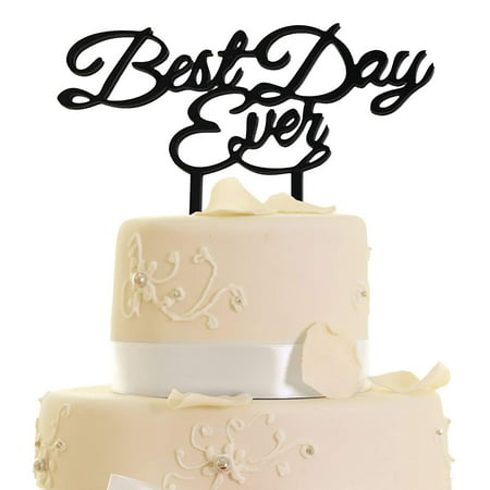 JennyGems - Best Day Ever - Wedding & Anniversary, 16th & 21st Birthday, Cake Topper and/or Centerpiece