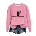 thumbnail image 1 of Qiopertar Mode Femmes Décontracté Manches Longues Col Rond Imprimé Chandail en Molleton Hauts Blouse Offres de la Semaine Liquidation Moins de 5$ jusqu'à 90 % de Réduction, 1 of 3