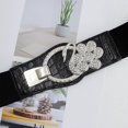 thumbnail image 4 of Wide Stretch Belt For Women Waist Belt Cummerbund Cinchs Belt Crystal Waistband Rhinestone Elastic Belt For Dress Belt, 4 of 4