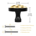 thumbnail image 3 of 4 Pcs Sunflower Knobs for Kitchen Cabinet Cupboard Dresser Bookcase Drawer Pulls Handles Round Home Decor, 3 of 5