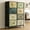 Black, variant on 8-Drawer Fabric Dresser Organizer with Wood Top & Steel Frame - Vintage Floral Painted Storage Unit for Bedroom, Hallway, Closet & Entryway