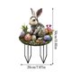 thumbnail image 3 of Huevos y conejitos de Pascua de colores insertados en el suelo. Tapón de tierra acrílico., 3 of 6