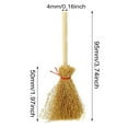 thumbnail image 2 of JoyMoreHome Halloween Artificial Mini Straw Brooms with Red Ropes, 3.7 Inch, Halloween Straw Craft Decoration, Witches Accessory for Halloween Cosplay Party, 2 of 3