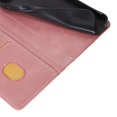 thumbnail image 4 of KAIYANG Funda de cuero con soporte para billetera para iPhone 15, funda para teléfono celular a prueba de golpes con textura de becerro, estilo G, iPhone 15, oro rosa, 4 of 5