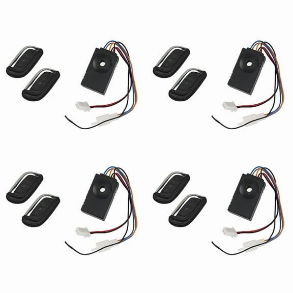 4X 36V-72V Universal Remote Control Electric Scooter Alarm Security System E-Bike Moped 110DB Smart Anti-Theft Alarm