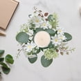 thumbnail image 6 of Neoyler Hydrangea Candle Garland Decoration Artificial Floral Wreath for Parties Weddings Home Decor Suit Candle Holders Table Accents Suit Gift Idea Plastic Material, 6 of 6