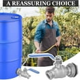 thumbnail image 6 of 304 Stainless Steel Rain Barrel Spigot Kit - Freeze & Leak-Resistant Faucet with High Flow 1/2" NPT to 3/4" GHT for DIY Water Tanks, Composters, and Garden Hoses, 6 of 7
