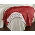 thumbnail image 4 of Sterling Creek Dawson Red White Star Muslin Throw Blanket Three Layers Lightweight Cotton Gauzy Blanket Throw, 4 of 9