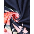 thumbnail image 2 of Haut Sans Manches à Imprimé Floral pour Femmes, Col Rond, Ourlet Asymétrique, 2 of 8