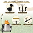 thumbnail image 6 of Rolling Stand with Telescopic Handle for Solo Stove Bonfire – 22" Portable Fire Pit Stand for 19.5" Smokeless Fire pits, Heavy Duty Outdoor Fire Pit Trolley Base for Patio, Backyard & Camping, 6 of 9