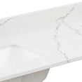thumbnail image 3 of Wyndham Collection WCFQC160DTOPUNSGT 60" Quartz Vanity Top - Giotto Quartz, 3 of 3