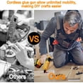 thumbnail image 2 of 100 Watt Cordless Hot Glue Gun, Handheld Portable for DIY Crafts, Glueing Glass, Plastic Wood, Quick Home School Repairs, Not Included Battery, 2 of 8