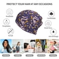 thumbnail image 5 of Yiaed Snake And Floral Print Multifunction Beanie Hats for Women Men Slouchy Knit Beanie Hat Winter Hat Scarf Stretch Skull Cap, 5 of 8