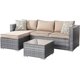 thumbnail image 1 of Shintenchi Patio Furniture Sets 3 Pieces Outdoor Sectional Sofa Silver All-Weather Rattan Wicker Sofa Small Patio Conversation My Lux Decor Round, 1 of 9