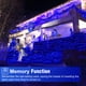 thumbnail image 4 of Guirnalda de luces navideñas Nielfoi, 20 m, 200 LED, azul, resistente al agua, 4 of 9