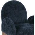 thumbnail image 5 of Meridian Furniture Waldorf Navy Chenille Fabric Dining Arm Chair, 5 of 8