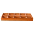 thumbnail image 1 of 1PC Wooden Multifunctional Storage Box Vintage 10 Compartments Desktop Storage Container for Home Living Room Bedroom, 1 of 9