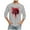Gray, variant on Men's Big and Tall Halloween Tshirts 3/4 Length Sleeve Crewneck Holiday Casual T-Shirts Funny Graphic Tee Tops Green XXXXL