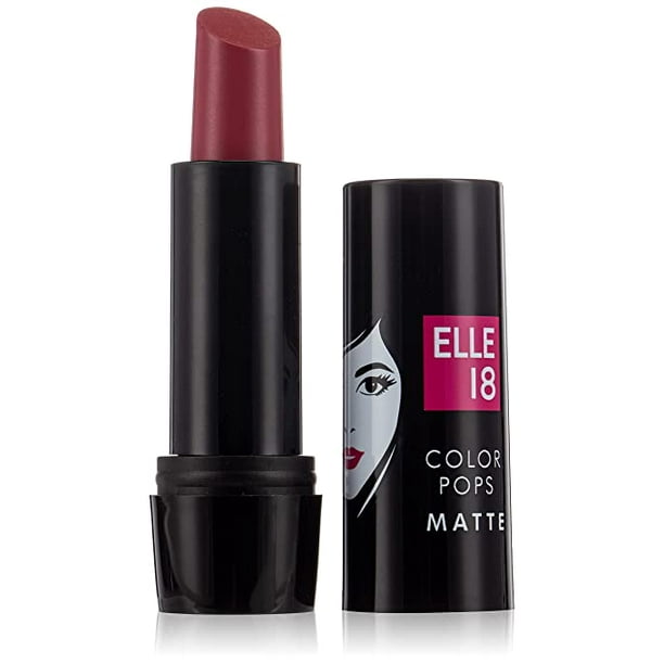 612px x 612px - Elle 18 Combo of Color Pops Matte Lipstick, Pink Kiss 4.3g & Eye Drama Kajal,  Bold Black, 0.35g - Walmart.com