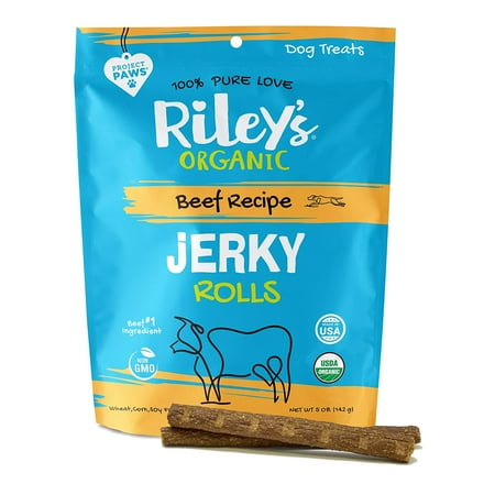 UPC: 0851614004515 | Riley s Organics Jerky Rolls Beef Recipe Dog Treats 5 oz