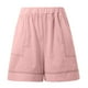 thumbnail image 4 of Conjunto de pantalones cortos para mujer, ropa informal para el día a día: camiseta sin mangas con bolsillo y pantalones cortos cómodos, conjunto transpirable para primavera-verano., 4 of 6