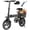 Black-Basket, variant on 14"Folding Electric Bicycles,Peak 500W Motor 30 Miles 20MPH,Removable Battery,E Bike for Adults with Max 15°Uphill,UL2849